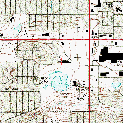 Topographic Map of Lakewood Municipal Court, CO