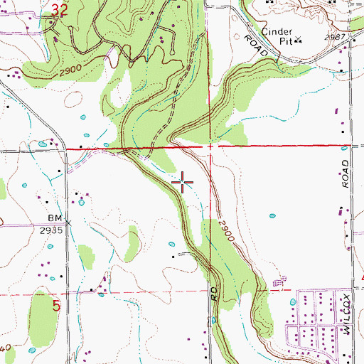Topographic Map of Redmond Water Pollution Control Facility, OR