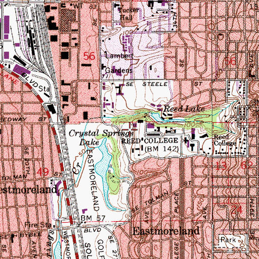 Topographic Map of Kaul Auditorium, OR