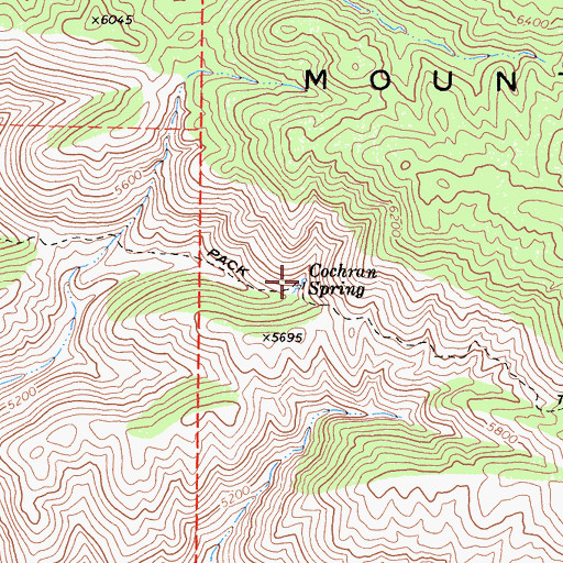 Topographic Map of Cochran Spring, CA