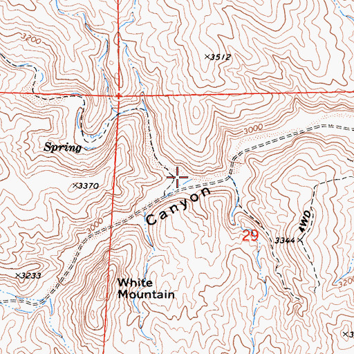 Topographic Map of Cottonwood Creek, CA