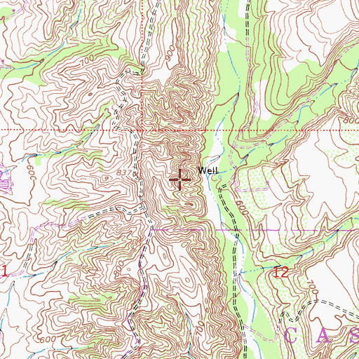Topographic Map of Crow Canyon, CA