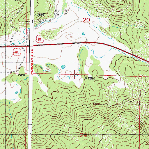 Topographic Map of Bigbee Ditch Number 1, CO
