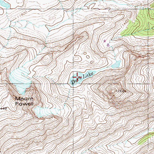 Topographic Map of Duck Lake, CO