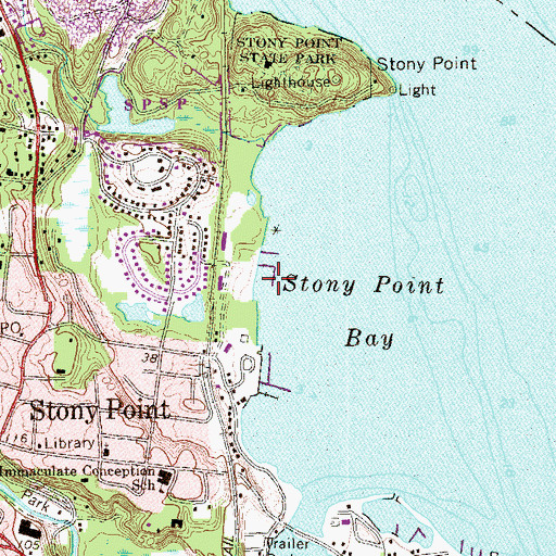 Topographic Map of Seaweed Yacht Club, NY