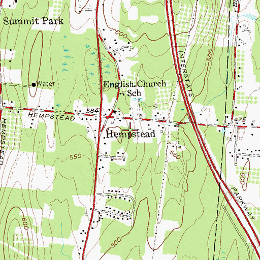 Topographic Map of Friedwald Center for Rehabilitation and Nursing, NY