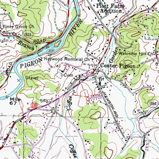 Topographic Map of Haywood County Emergency Medical Services Medic 6, NC
