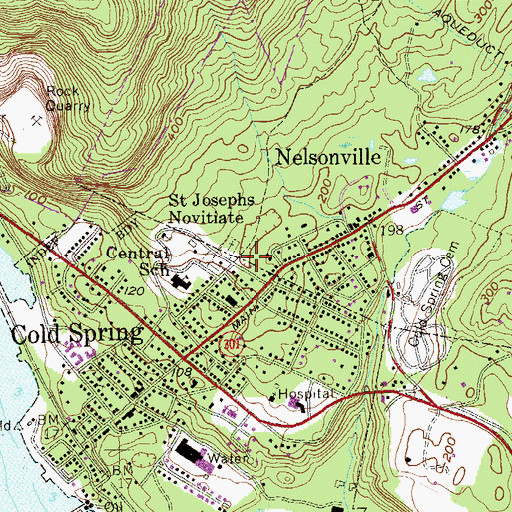 Topographic Map of Philipstown Volunteer Ambulance Corps, NY