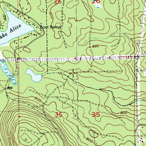 Topographic Map of Snoqualmie Police Department, WA