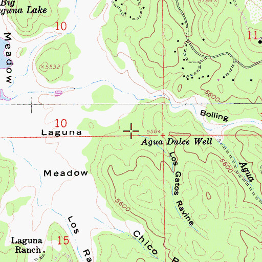 Topographic Map of Los Gatos Ravine, CA