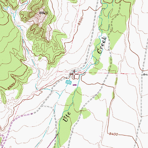 Topographic Map of North East Island Ditch, CO