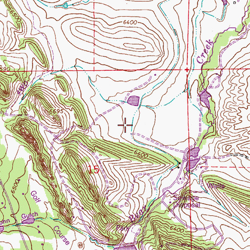 Topographic Map of Pleasant Park Ditch, CO
