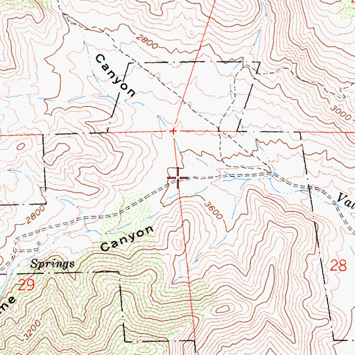 Topographic Map of Oriflamme Canyon, CA