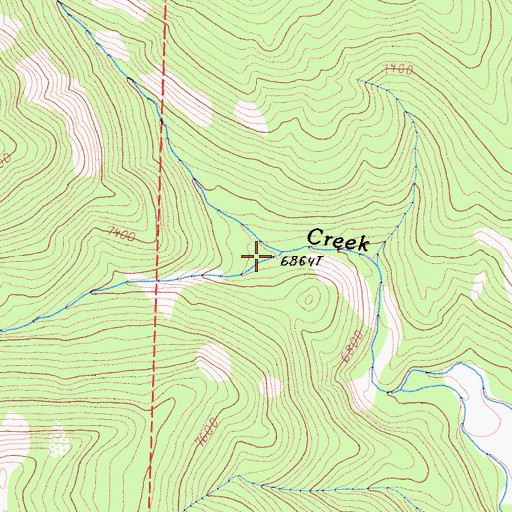 Topographic Map of Pecks Canyon, CA
