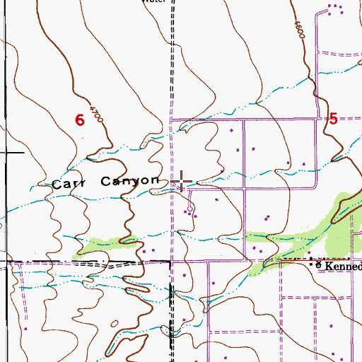 Topographic Map of Carr Canyon, AZ