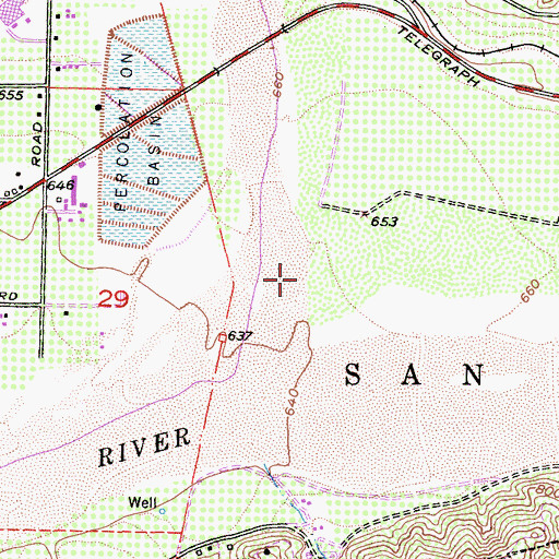 Topographic Map of Piru Canyon, CA