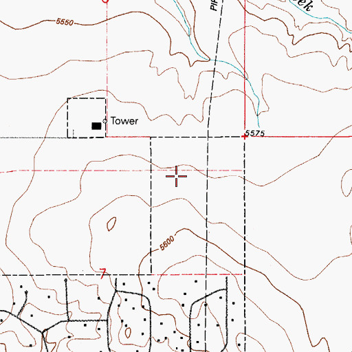 Topographic Map of Vista Peak Preparatory School, CO