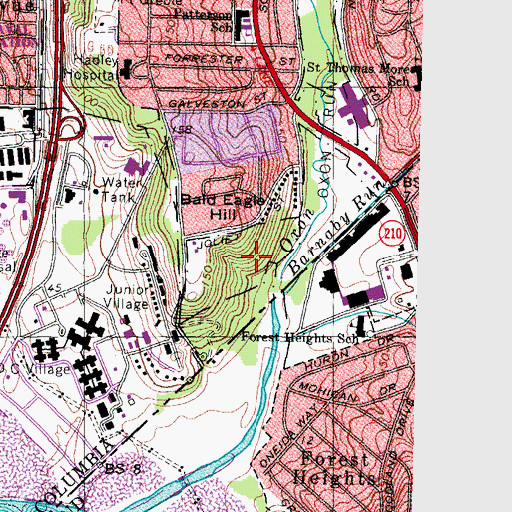 Topographic Map of Bald Eagle Hill, DC