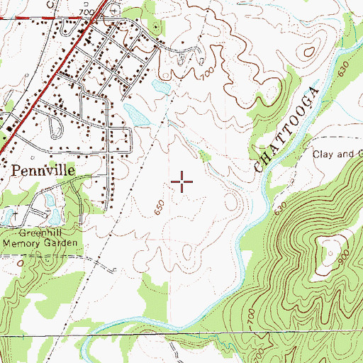 Topographic Map of Hays State Prison, GA