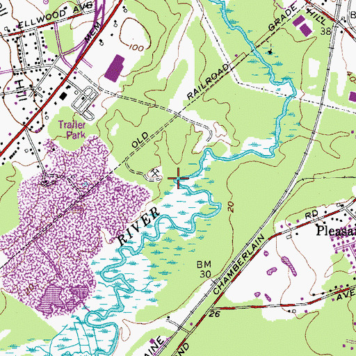 Topographic Map of Eben Libby Farm Cemetery, ME