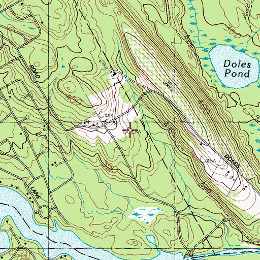 Topographic Map of Dominicus Hasty Lot, ME