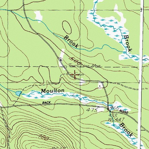 Topographic Map of Libby Cemetery, ME