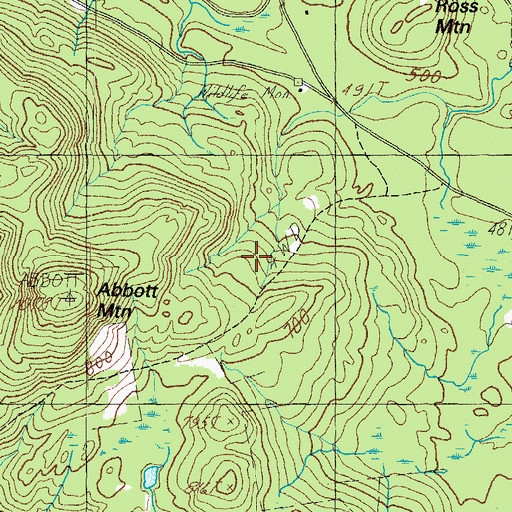 Topographic Map of Littlefield Cemetery, ME