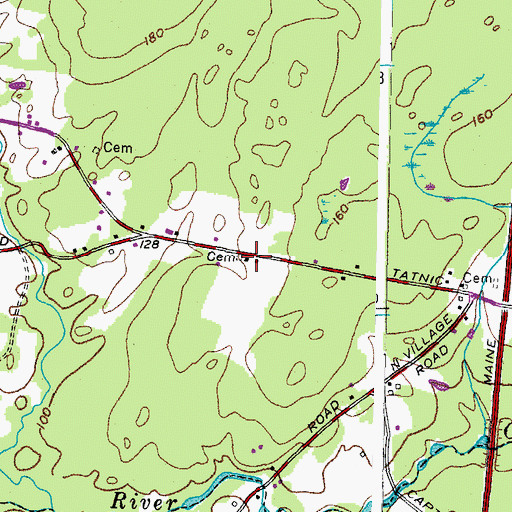 Topographic Map of Littlefield Lot, ME