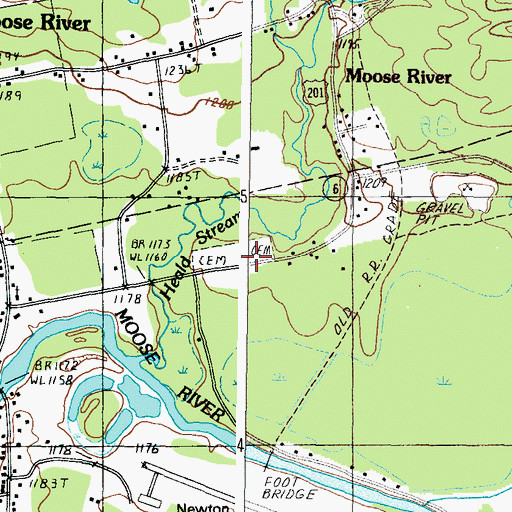Topographic Map of Holden Cemetery, ME