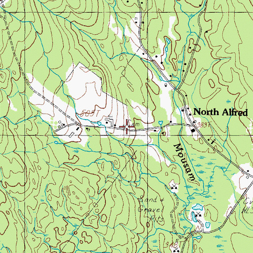 Topographic Map of Smith Lot, ME
