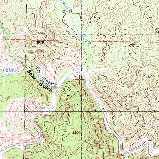 Topographic Map of Smith Fork, CA