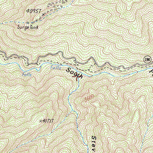 Topographic Map of Stevenson Gulch, CA