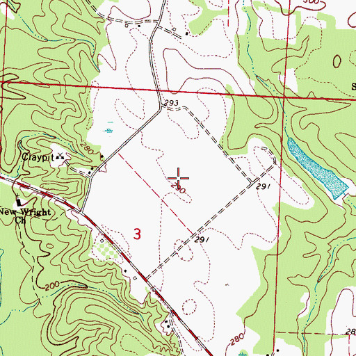 Topographic Map of Federal Correctional Institution Aliceville, AL