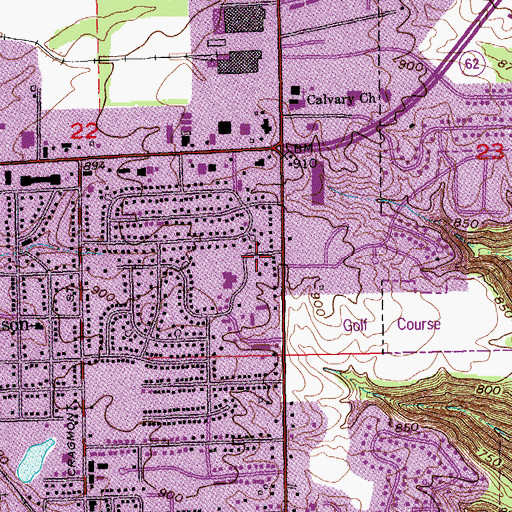 Topographic Map of Faith Alliance Church, IN