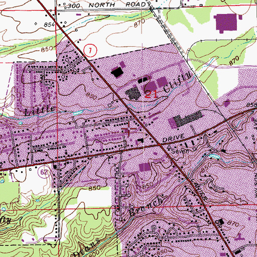 Topographic Map of Grace Fellowship Church, IN