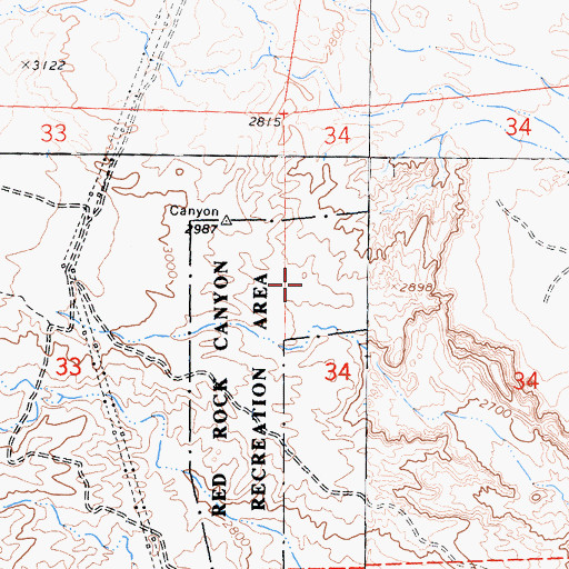 Topographic Map of Hagen Canyon Natural Preserve, CA