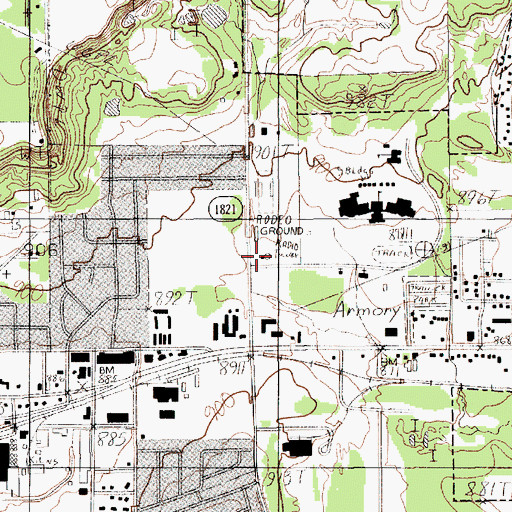 Topographic Map of Texas Department of Public Safety Highway Patrol Office, TX