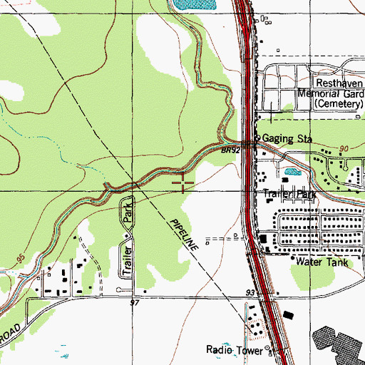Topographic Map of Harris County Constable's Office Precinct 4 Central Services Substation, TX