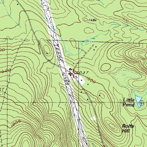 Topographic Map of Groton Police Dept, NH