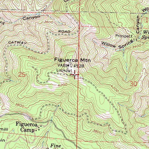 Topographic Map of Pino Alto Recreation Site, CA