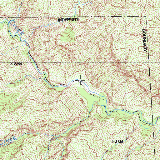 Topographic Map of Cove, CA