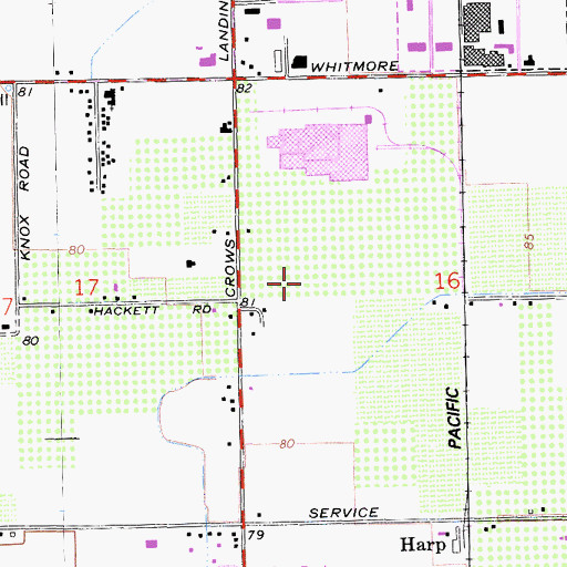 Topographic Map of Stanislaus County Sheriff's Office Modesto, CA