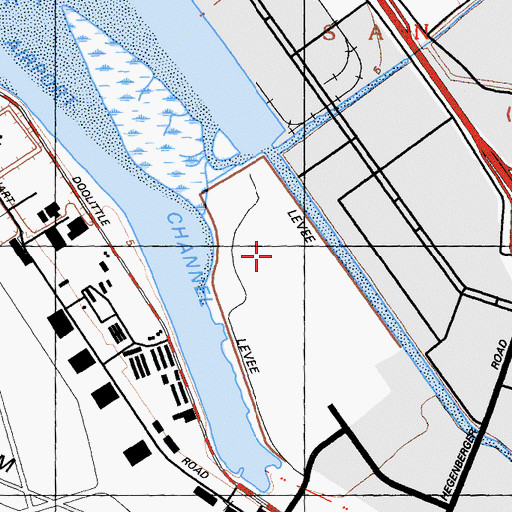Topographic Map of New Marsh, CA
