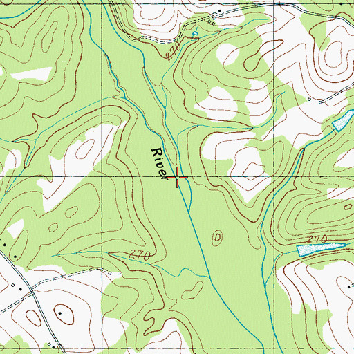 Topographic Map of Lake Robinson, SC