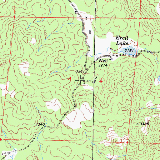 Topographic Map of Jordon Ranch, CA