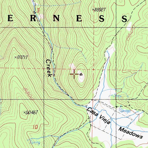 Topographic Map of Doc Peak, CA