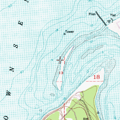 Topographic Map of Marrowstone Wildlife Management Area, WA