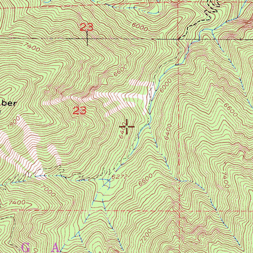 Topographic Map of Commanche Camp, CA