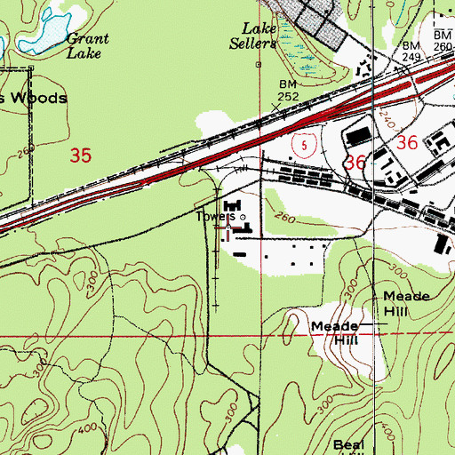 Topographic Map of Northwest Joint Regional Correctional Facility, WA