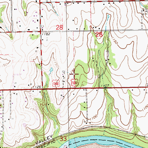 Topographic Map of Munson Field, KS